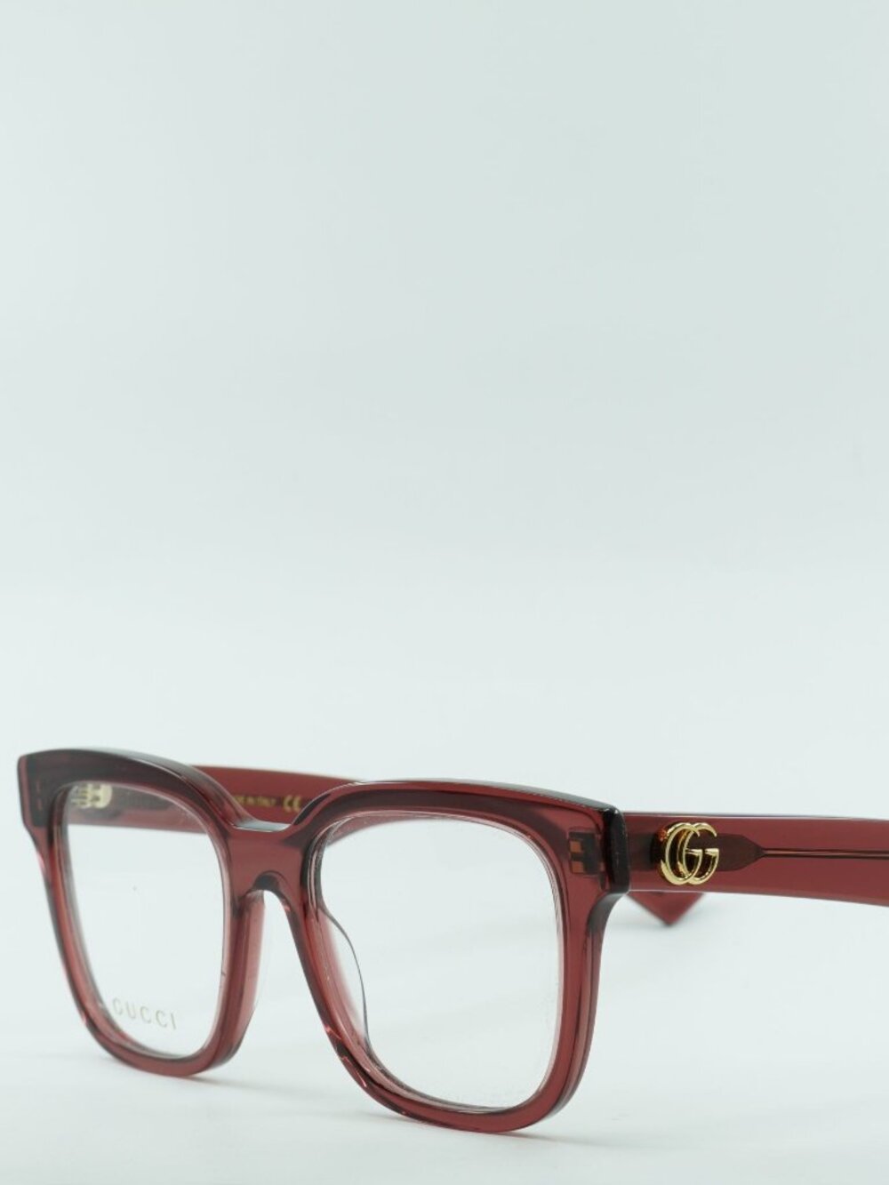 Gucci GG0958O 006 Square Eyeglasses 52mm - Burgundy